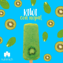 PALETA DE KIWI CON NOPAL